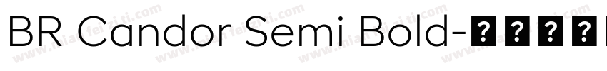 BR Candor Semi Bold字体转换